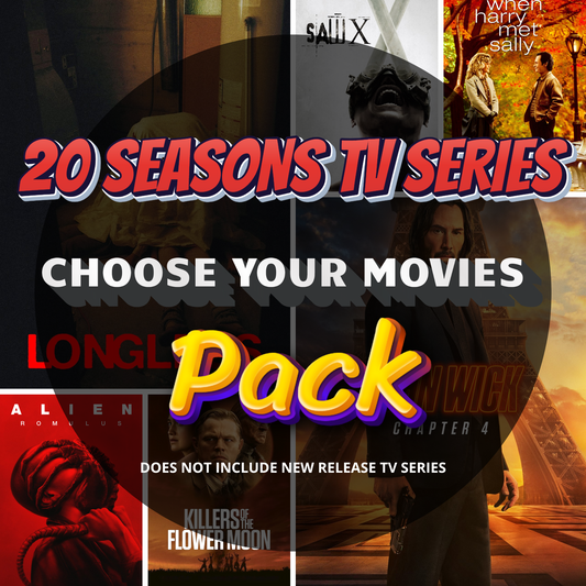 CHOOSE YOUR TV SERIES 20 SEASONS TV SERIES PACK ⚡🔥 80 % OFF